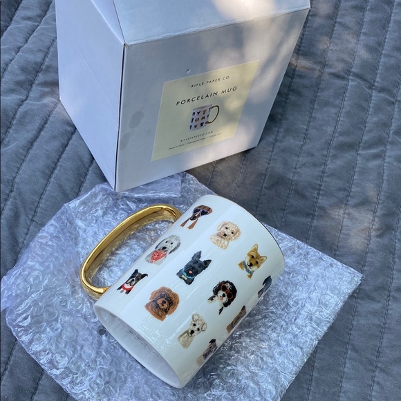 Rifle Paper Co porcelain Hot Dog print mug - Picture 2 of 6